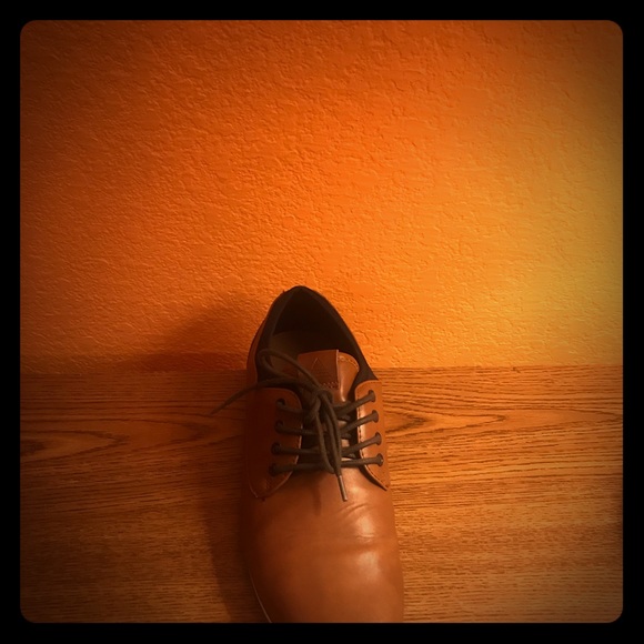 Aldo Brown Leather Mens Shoes - Size 7.5 - Picture 3 of 4